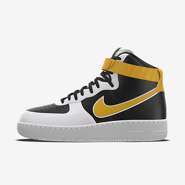 Nike black high top sneakers online
